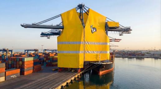 Marine cranes and docks